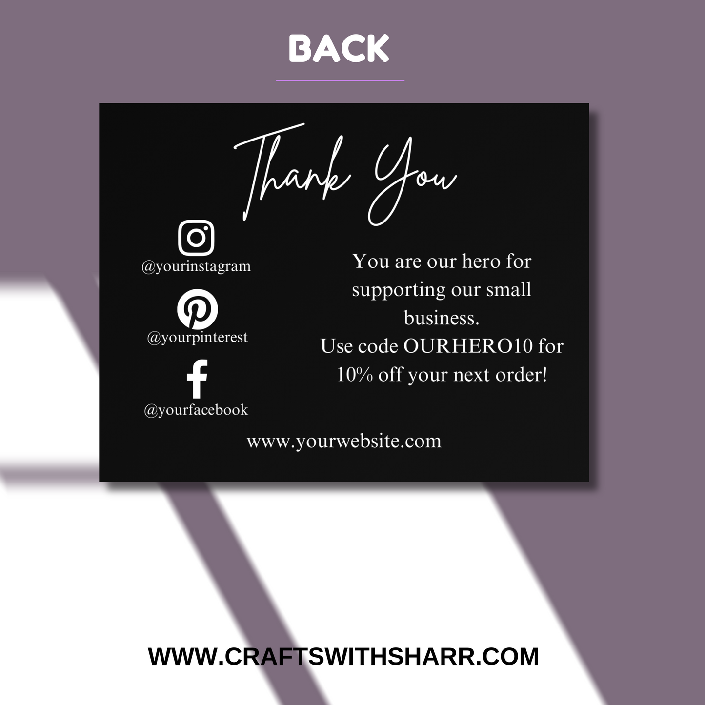 Minimalist Thank You Card Templates